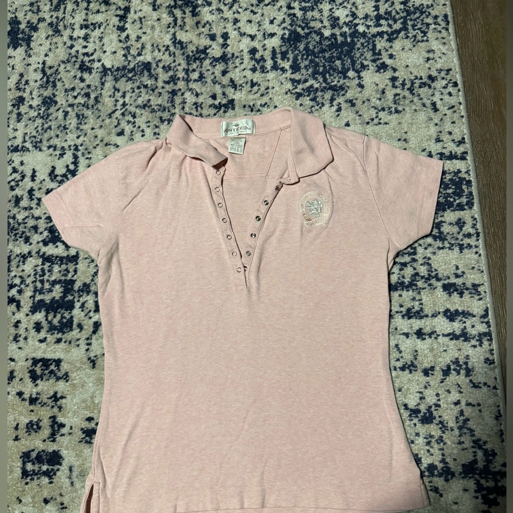 ❤️SOLD Antigua Women's Light Pink Cotton Tee with Branded Tag